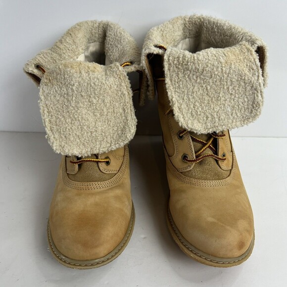 Timberland Earthkeepers Amston Roll-Top Women's Wedge Boots Size 8 - Picture 2 of 8